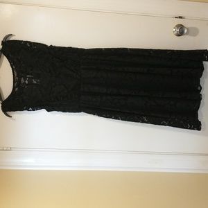 Lauren Conrad Black Lace Dress